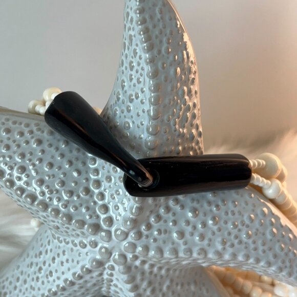 MONIES GERDA LYNGGAARD (?) BEAD AND HORN HOOK NECKLACE - Picture 6 of 12